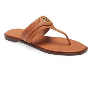 NEW Tory Burch Carson Thong Welt Leather Sandal